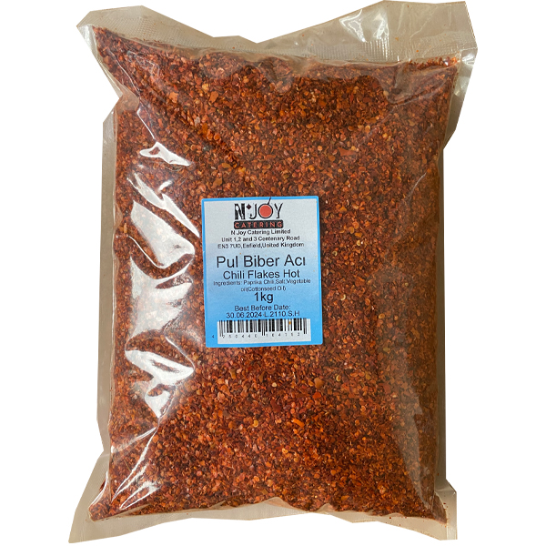 Njoy hot chilli flakes 1kg pack