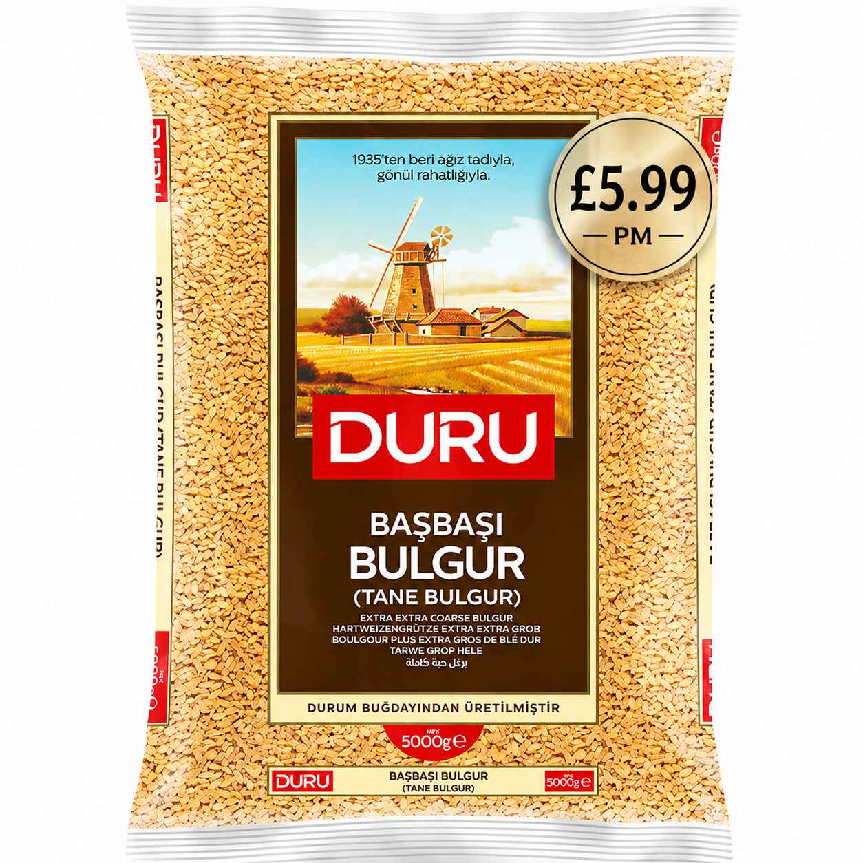 Duru Bulgur Basbasi Coarse/AX10805/ 4x5Kg PM £5.99 Duru Bulgur Basbasi Coarse/AX10805/ 4x5Kg PM £5.99 wholesale product
