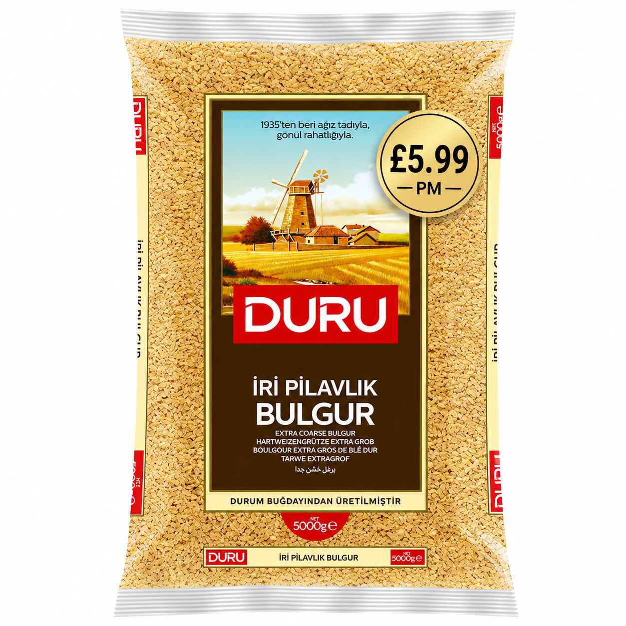 Duru Bulgur Extra Coarse/104EX/4x5Kg PM £5.99 Duru Bulgur Extra Coarse/104EX/4x5Kg PM £5.99 wholesale product