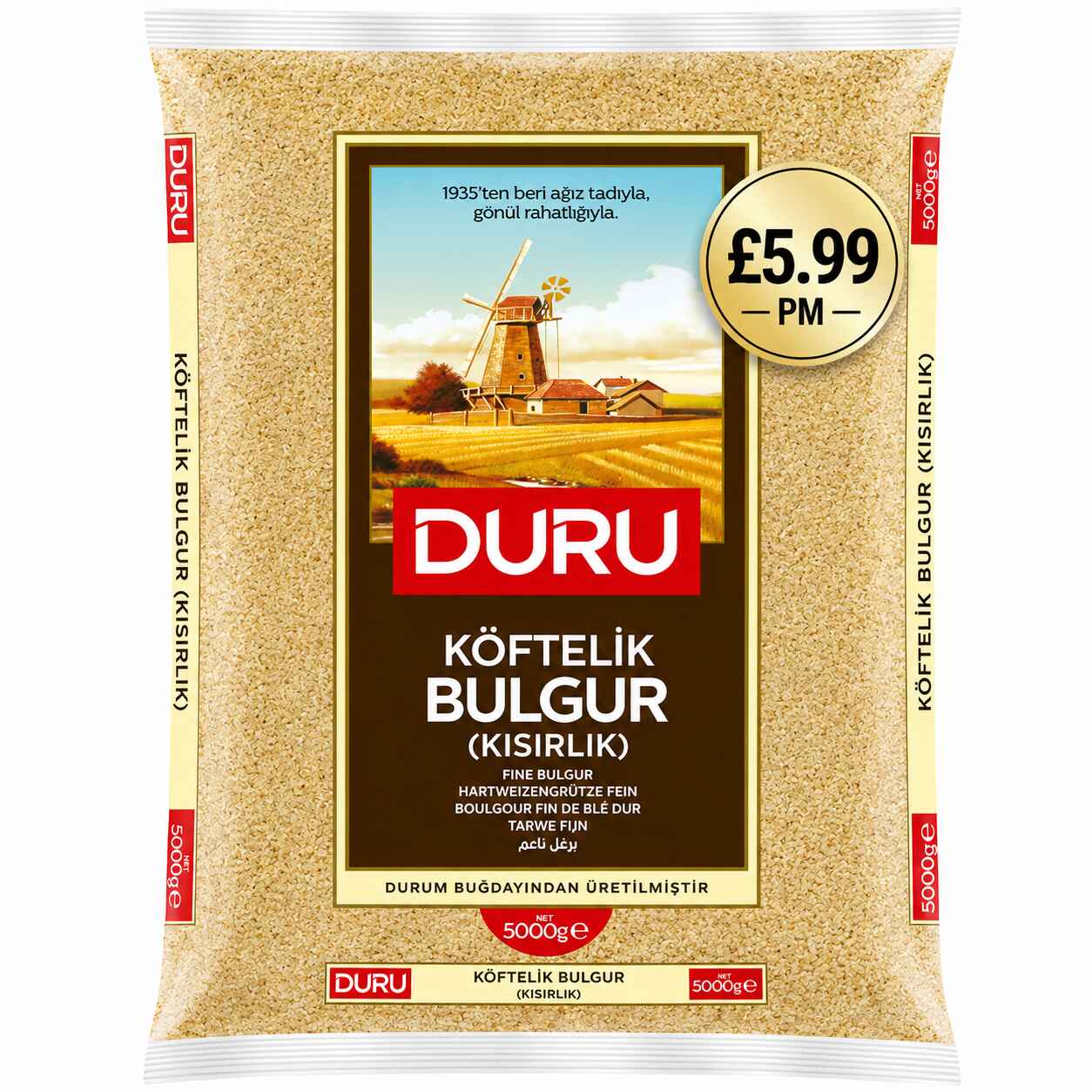 Duru Bulgur Fine/AX10205/ 4x5Kg PM £5.99 Duru Bulgur Fine/AX10205/ 4x5Kg PM £5.99 wholesale product