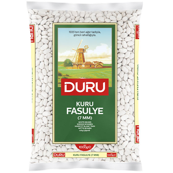 Duru White Beans Kuru Fasulye 7mm/AX40201/ 12x1Kg Duru White Beans Kuru Fasulye 7mm/AX40201/ 12x1Kg