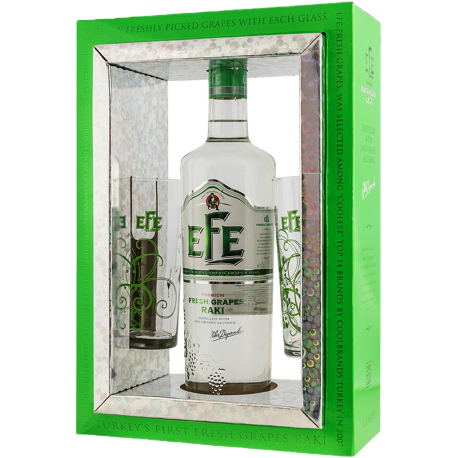 Efe Raki Grapes 6x70cl (2 Glass Set) Efe Raki Grapes 6x70cl (2 Glass Set) wholesale product