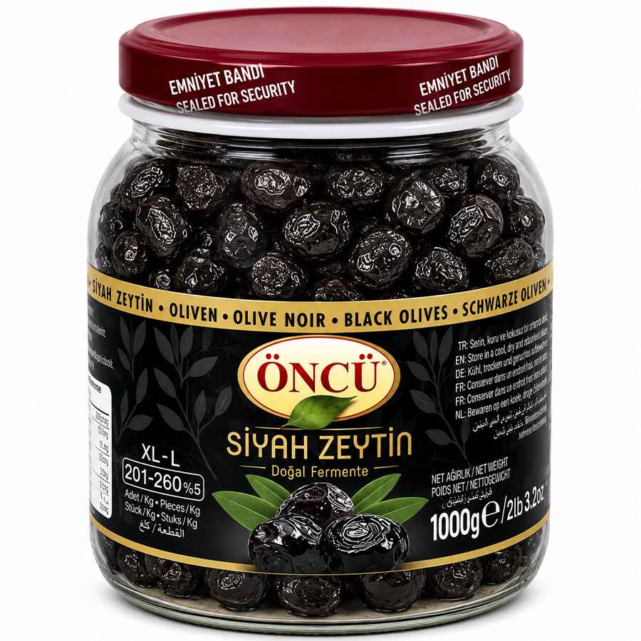 Oncu Black Olives Siyah XL-L 201-260 6x1Kg Oncu Black Olives Siyah XL-L 201-260 6x1Kg