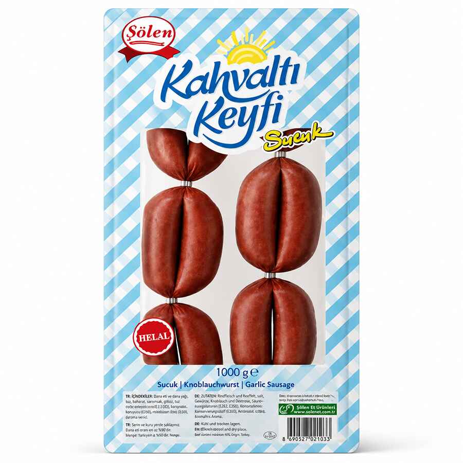 Pinar Breakfast(Blue box) [Solen] PARMAK Sucuk 1Kg