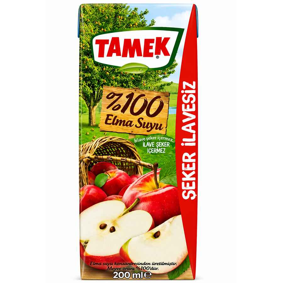 Tamek Apple Juice %100 27x200ml Tamek Apple Juice %100 27x200ml wholesale product