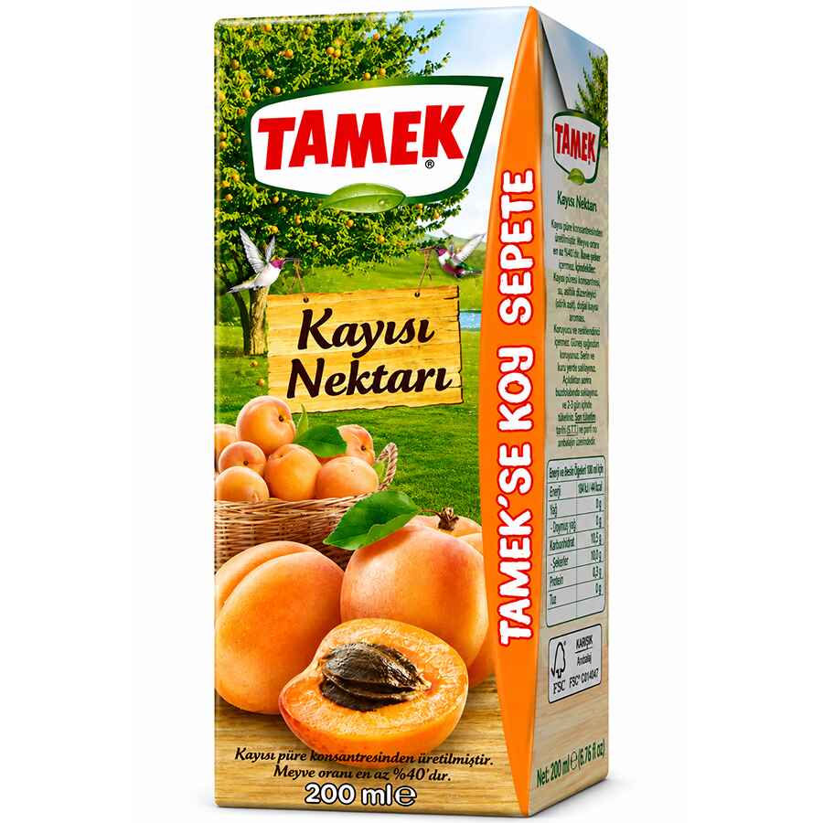 Tamek Apricot Juice 100% 27x200ml Tamek Apricot Juice 100% 27x200ml wholesale product