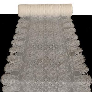 SALEV TABLE CLOTH LX-S5012 CREAM LACE 6X50CMX20M