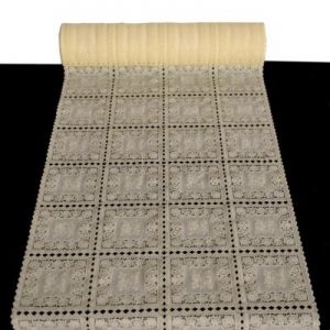 SALEV TABLE CLOTH LX-S5036 CREAM LACE 6X50CMX20M