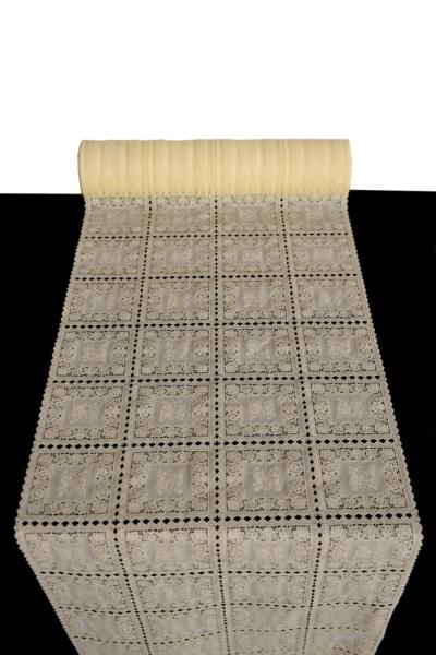 SALEV TABLE CLOTH LX-S5036 CREAM LACE 6X50CMX20M