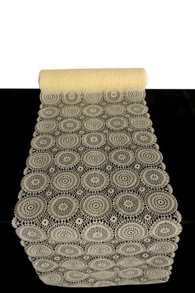 SALEV TABLE CLOTH LX-S5046 CREAM LACE 6X50CMX20M