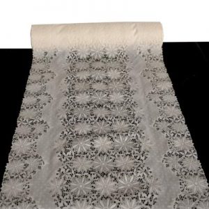 SALEV TABLE CLOTH LX-S5049 WHITE LACE 6X50CMX20M