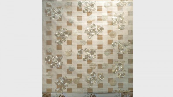 SALEV TABLE CLOTH GSP8854BF POLYES SILVERY140CM20M