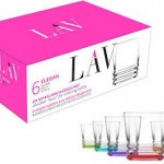 LAV WHISKEY GLASS ELG360 FC CORAL 8X6'S 315 CC
