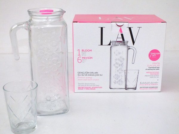 LAV WATER SET MEVSIM S1 CARAFE1200CC+6 GLASS 205CC