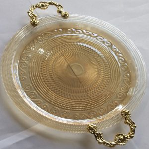 FAVORIM 1554 KEMER AMBER HANDLE TRAY 6X1'S 33CM