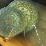 FAVORIM07101 DEKOR CAKE SET TURKUAZ GOLD 1SET7PCS