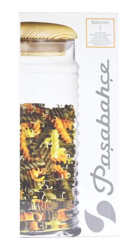 PASABAHCE43183 COVERED JAR BABYLON 12X1'S 1500CC