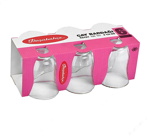 PASABAHCE42191 TEA GLASS 1'S 6PCS