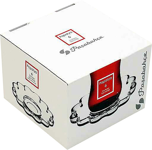 PASABAHCE54531 TEA PLATE PAPATYA 1'S 6PCS