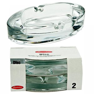 PASABAHCE54166 ASHTRAY 1'S 2PCS 125MM