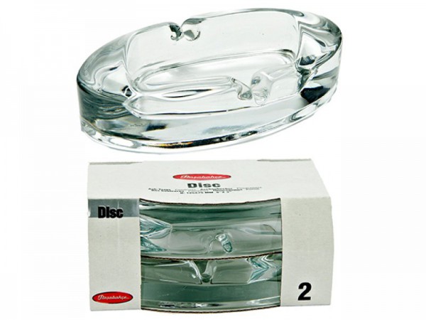 PASABAHCE54166 ASHTRAY 1'S 2PCS 125MM