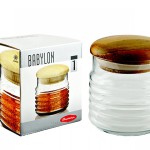 PASABAHCE43163 COVERED JAR BABYLON 1'S 630CC