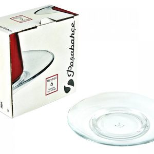 PASABAHCE54391 TEA PLATE HEYBELI 1'S 6PCS