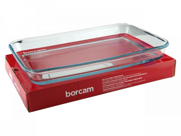 BORCAM59004 RECTANGLE BAKING TRAY 6X1'S 1900CC