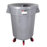 PLANET UP112 METALIC GREY DUSTBIN 1'S 120L