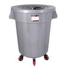 PLANET UP112 METALIC GREY DUSTBIN 1'S 120L