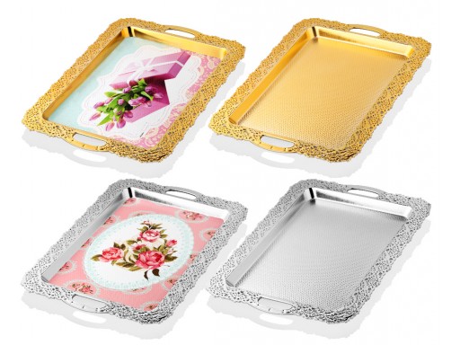 NZM N-344 TRAY YALDIZLI DANTEL KARE 48X1'S