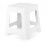 TUFFEX TP414 WHITE RATTAN STOOL SMALL 1'S