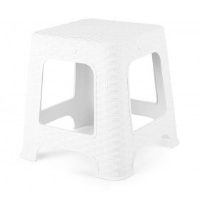 TUFFEX TP414 WHITE RATTAN STOOL SMALL 1'S