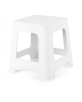 TUFFEX TP414 WHITE RATTAN STOOL SMALL 1'S
