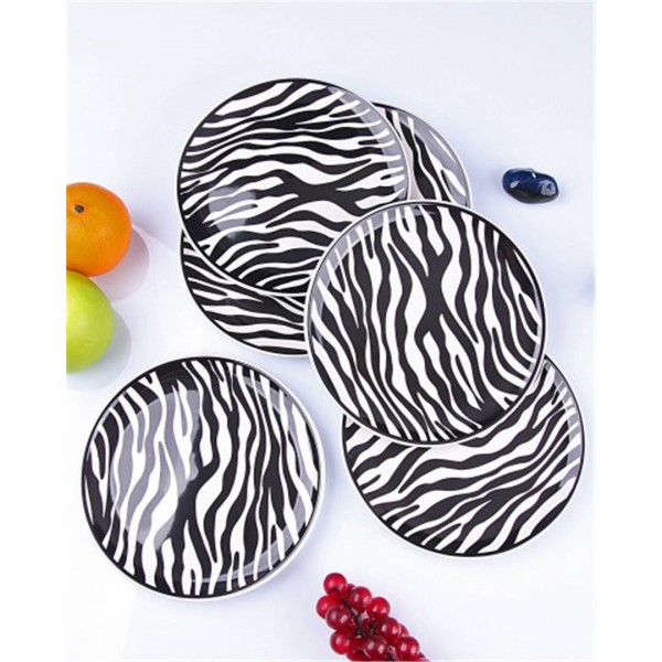 FAVORIM UL0073 ZEBRA CAKE PLATE 6X6X1'S