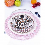 FAVORIM UL0056 LEOPAR TREAT CAKE PLATE 6X6X1'S