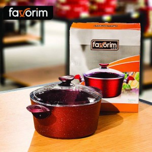 FAVORIM COOKER GRANIT BORDO DEEP EZME 24CM