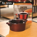 FAVORIM COOKER GRANIT BORDO DEEP EZME 26CM