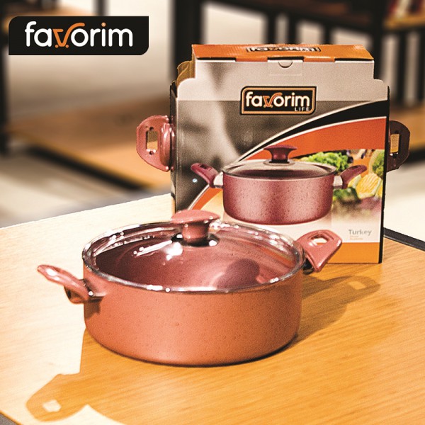FAVORIM GP28D COOKER GRANIT PINK DERIN 28CM