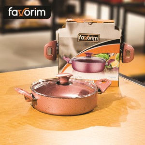 FAVORIM GP24B COOKER GRANIT PINK FLATTENED 24CM