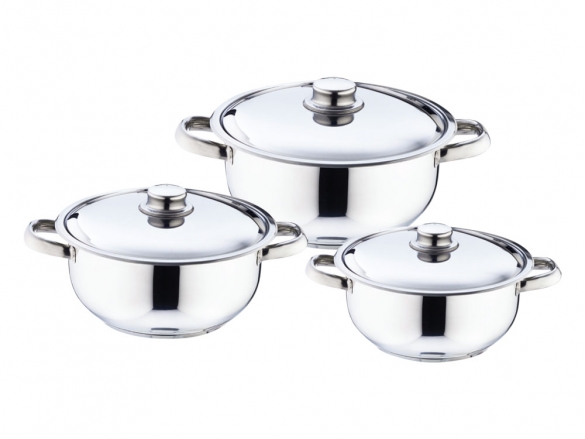 BESTINOX2024 COOKER TEL KULP 1'S 20-22-24CM 6PCS