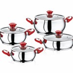 SAFINOX BELLA COOKER RED KULP 1'S 8PCS