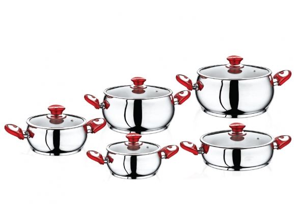 SAFINOX BELLA COOKER RED KULP 1'S 10PCS