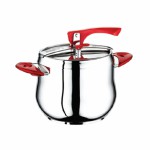 SAFINOX CLASSIC PRESSURE COOKER RED KULP 1'S 6L