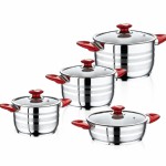 SAFINOX PRIMA COOKER RED KULP 1'S 8PCS