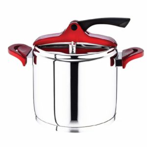SAFINOX VISION PREESURE COOKER RED KULP 1'S 8L