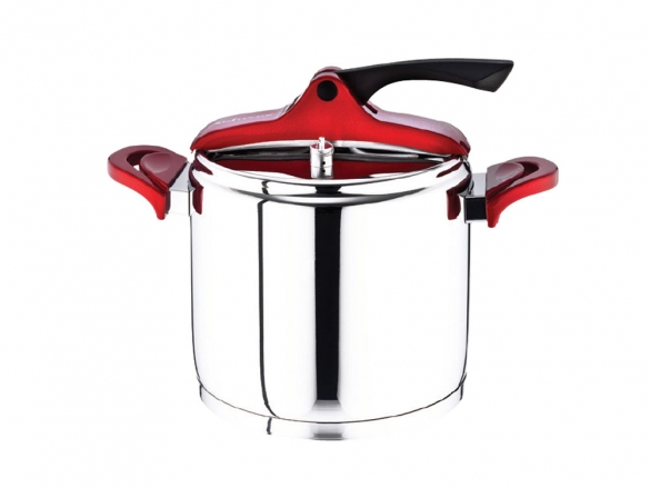 SAFINOX VISION PREESURE COOKER RED KULP 1'S 8L