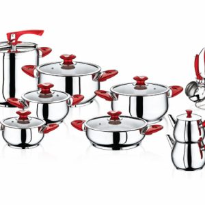 SAFINOX1020 EVA COOKER RED KULP CEYIZSET 1'S 20PCS