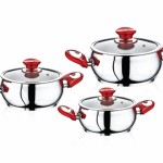SAFINOX BELLA COOKER RED KULP 1'S 6PCS