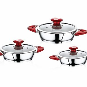 SAFINOX EVA COOKER RED KULP OMLET SET 1'S 6PCS